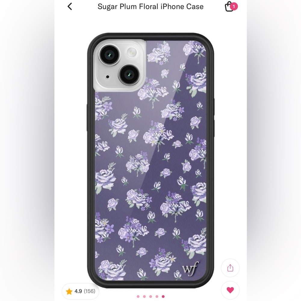 Wildflower Sugar Plum Floral iPhone Case